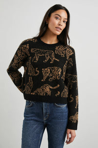 Perci Sweater in Camel Wild Cats