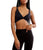 Never Better Twist Crop Black