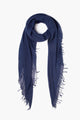 Medieval Blue Chalk Cashmere And Silk Scarf