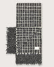 Lindsey Check Knit Scarf Charcoal