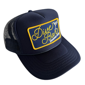 Dive Bar Drinking Club Patch Trucker Hat: Navy