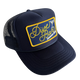 Dive Bar Drinking Club Patch Trucker Hat: Navy