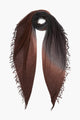 Dip Dye Cashmere Silk Scarf Espresso
