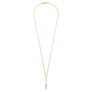 Gold Bar Necklace: Gold