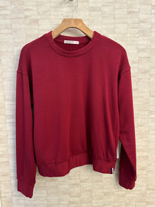Softest Fleece Crewneck Pullover Ruby