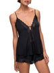 Lara Cami Short PJ Set Black