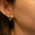 Crystal Flower Stud Earrings: Crystal