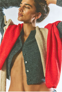 School Girl Cardi Cherry Pop