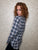 Eileen Relaxed Button Up Grey Red Plaid