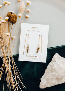 Threader - Smoky Quartz - Earring