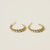Ball Hoop-Large-Gold Earrings