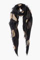 Black Creme Cashmere Silk Scarf