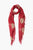 Red Creme Cashmere Silk Scarf