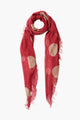 Red Creme Cashmere Silk Scarf