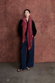 Red Creme Combo 100% Cashmere Scarf