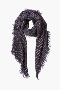 Blue Creme 100% Cashmere Scarf