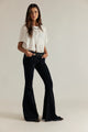 Emre Low Rise Flare Black Orchid