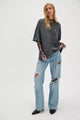 Margot Sweater Tee Heather Charcoal
