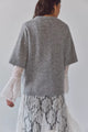 Margot Soft Spun Sweater Tee Heather Grey