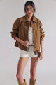 Hera Vegan Sierra Caramel Cafe Suede Jacket