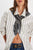 Carmen Knitted Triangle Angel White