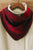 Carmen Knitted triangle Scarf Wine