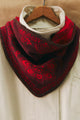 Carmen Knitted triangle Scarf Wine