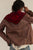 Carmen Knitted triangle Scarf Wine