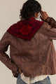Carmen Knitted triangle Scarf Wine