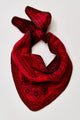 Carmen Knitted triangle Scarf Wine