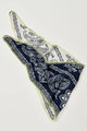 Carmen Knitted Triangle Scarf Denim Jeans