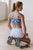 Never Better Twist Stripe Blue Indigo Bandana