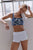 Never Better Twist Stripe Blue Indigo Bandana