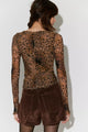 Lilly Printed Long sleeve Brown Combo