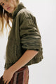 Birdie Washed Jacket Olive Green