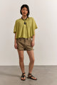 Elsie Swing Tee Warm Olives