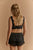 Petal Party Plunge Bralet Black