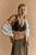 Petal Party Plunge Bralet Black