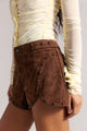 Best Behaviour Vegan Suede Short Shaved Chocolate