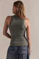 So Soft Seamless Modal Stripe Tank Black/White