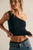 So Soft Seamless Modal Asymmetrical Cami Black