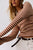 Easy Does It Striped Tee Brown Combo