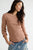 Easy Does It Striped Tee Brown Combo