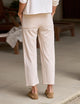 Penny Patch Pocket Sweatpants Vintage White Camel Stripe