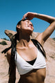 Never Better Twist Crop White