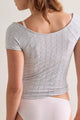So Soft Seamless Henley Heather Grey