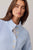 Tucked Henley Pullover Blue Snowflake Combo
