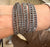 Leather Wrap Bracelet Grey Swarovski