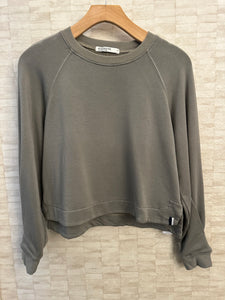 Softest Fleece Cropped Pullover Thyme