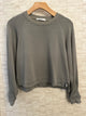 Softest Fleece Cropped Pullover Thyme